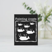 Geiten met flauwvallen briefkaart (Staand voorkant)