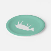 Geiten met flauwvallen papieren bordje (Gekanteld)