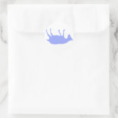 Geiten met flauwvallen ronde sticker (Tas)