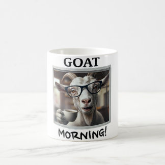 Geiten Ochtendkoffie Grappige Geit met Bril Design Koffiemok