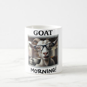 Geiten Ochtendkoffie Grappige Geit met Bril Design Koffiemok