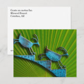 Geiten op Cactus Briefkaart (Voorkant / Achterkant)