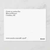 Geiten op Cactus Briefkaart (Achterkant)