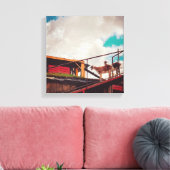 geiten op het dak canvas afdruk (Insitu (Woonkamer))