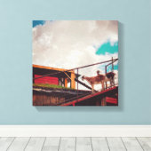 geiten op het dak canvas afdruk (Insitu (Houten vloer))