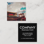 geiten op het dak vierkante visitekaartje (Voorkant / Achterkant)