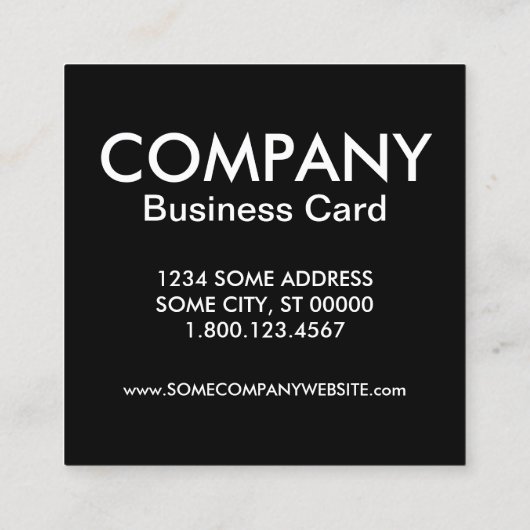 geiten op het dak vierkante visitekaartje (Achterkant)