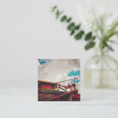 geiten op het dak vierkante visitekaartje (Staand voorkant)