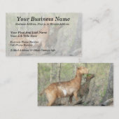 Geiten op het werk visitekaartje (Voorkant / Achterkant)