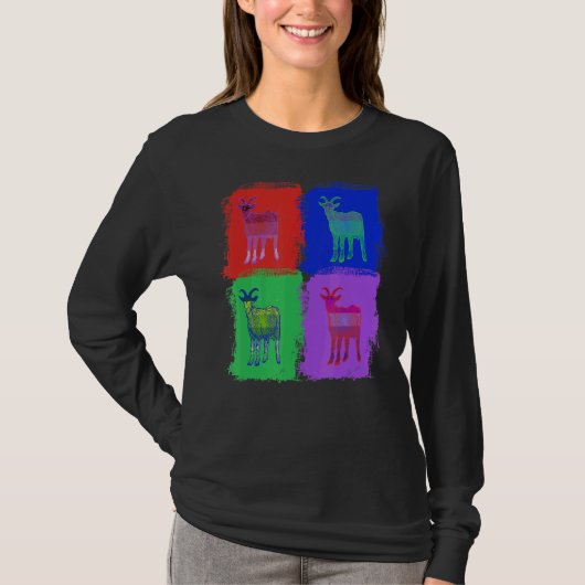 geiten Pop kunst T-shirt (Voorkant)