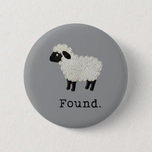 Geiten Psalm 23 Christelijk Geloof Lam Ronde Button 5,7 Cm
