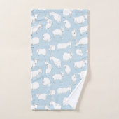 Geiten spelen - babyblauw bad handdoek (Handdoek)