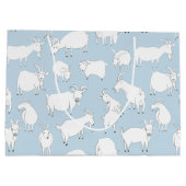 Geiten spelen - babyblauw groot cadeauzakje (Achterkant)