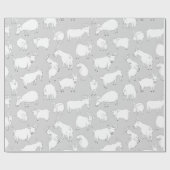 Geiten spelen - Grijs Cadeaupapier (Vlak)