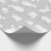 Geiten spelen - Grijs Cadeaupapier (Hoek)