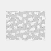 Geiten spelen - Grijs Fleece Deken (Voorkant (Horizontaal))