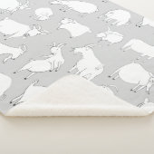 Geiten spelen - Grijs Sherpa Deken (3/4)