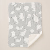 Geiten spelen - Grijs Sherpa Deken (Voorkant)