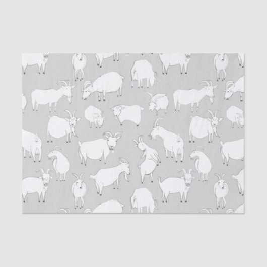 Geiten spelen - Grijs Tissuepapier (Voorkant)
