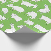 Geiten spelen - Groen Cadeaupapier (Hoek)