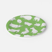 Geiten spelen - groen papieren bordje (Gekanteld)