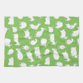 Geiten spelen - groen theedoek (Horizontaal)