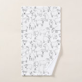 Geiten spelen - Transparante Bad Handdoek (Handdoek)