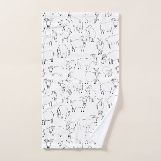 Geiten spelen - Transparante Bad Handdoek (Handdoek)