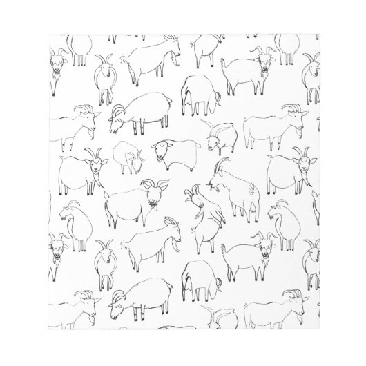 Geiten spelen - Transparante Notitieblok (Voorkant)