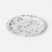 Geiten spelen - Transparante Papieren Bordje (Gekanteld)