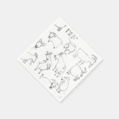 Geiten spelen - Transparante Servet (Hoek)