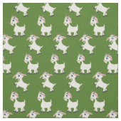 Geiten stutten Kinder groen Stof (Swatch)