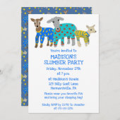 Geiten van de Kinder partij van Pajamas Kaart (Voorkant / Achterkant)