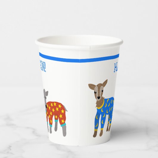 Geiten van de Kinder partij van Pajamas Papieren Bekers (Rechts)