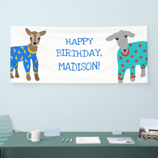 Geiten van de Kinder partij van Pajamas Spandoek (Beurs)