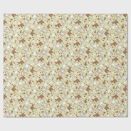 Geiten van geel cadeaupapier (Vlak)