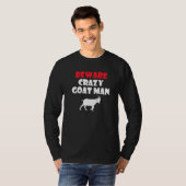 Geiten van geit, van gekke Man T-shirt (Voorkant volledig)