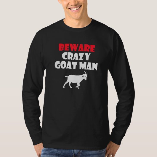 Geiten van geit, van gekke Man T-shirt (Voorkant)