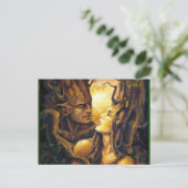 Geiten van het bos briefkaart (Staand voorkant)