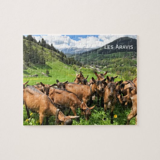 Geiten van Les Aravis, Alpen Legpuzzel (Horizontaal)
