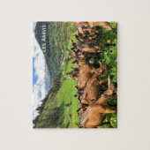 Geiten van Les Aravis, Alpen Legpuzzel (Verticaal)