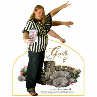 Geiten van rots (papier en schaar) staand fotobeeldje 