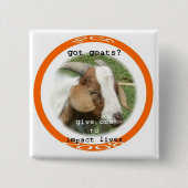 geiten vierkante button 5,1 cm (Voorkant)