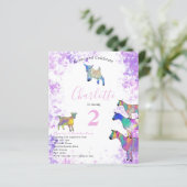 Geiten Waterverf Girls Birthday Party (Staand voorkant)