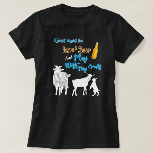 GEITEN | Wil een bier en een spel hebben met Goats T-shirt (Design voorkant)
