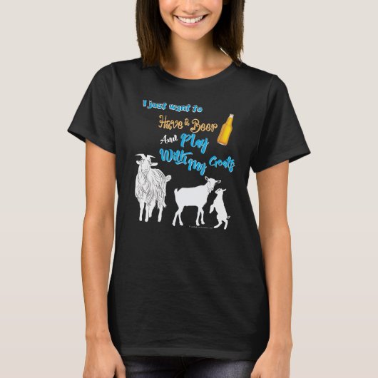 GEITEN | Wil een bier en een spel hebben met Goats T-shirt (Voorkant)
