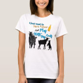 GEITEN | Wil een bier en een spel met geiten hebbe T-shirt (Voorkant)