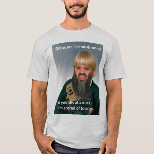 "Geiten zijn als paddenstoelen..." T-shirt (Voorkant)
