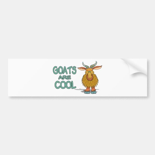 Geiten zijn cool bumpersticker (Voorkant)