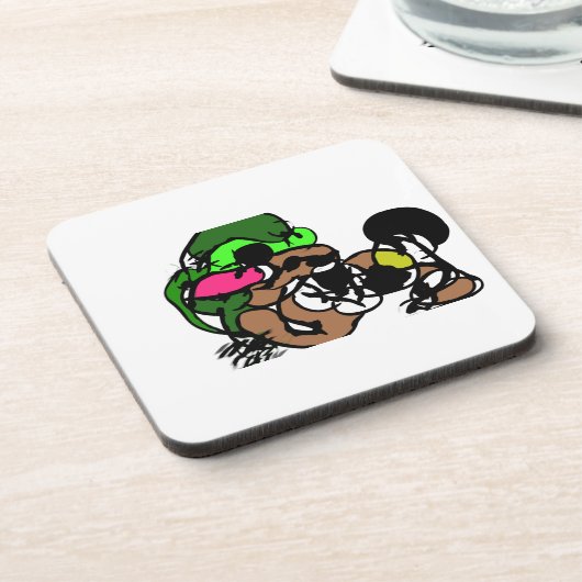 Geiten zijn leuk bier onderzetter (Linkerzijde)